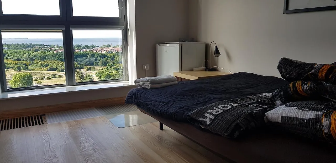 格但斯克16Th Floor View On The Sea And City. 15 Minutes Walk To The Beach.公寓 格但斯克