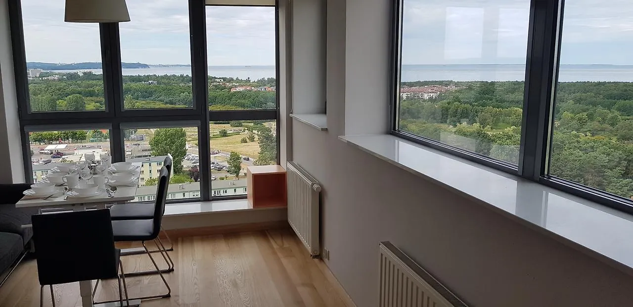 格但斯克16Th Floor View On The Sea And City. 15 Minutes Walk To The Beach.公寓