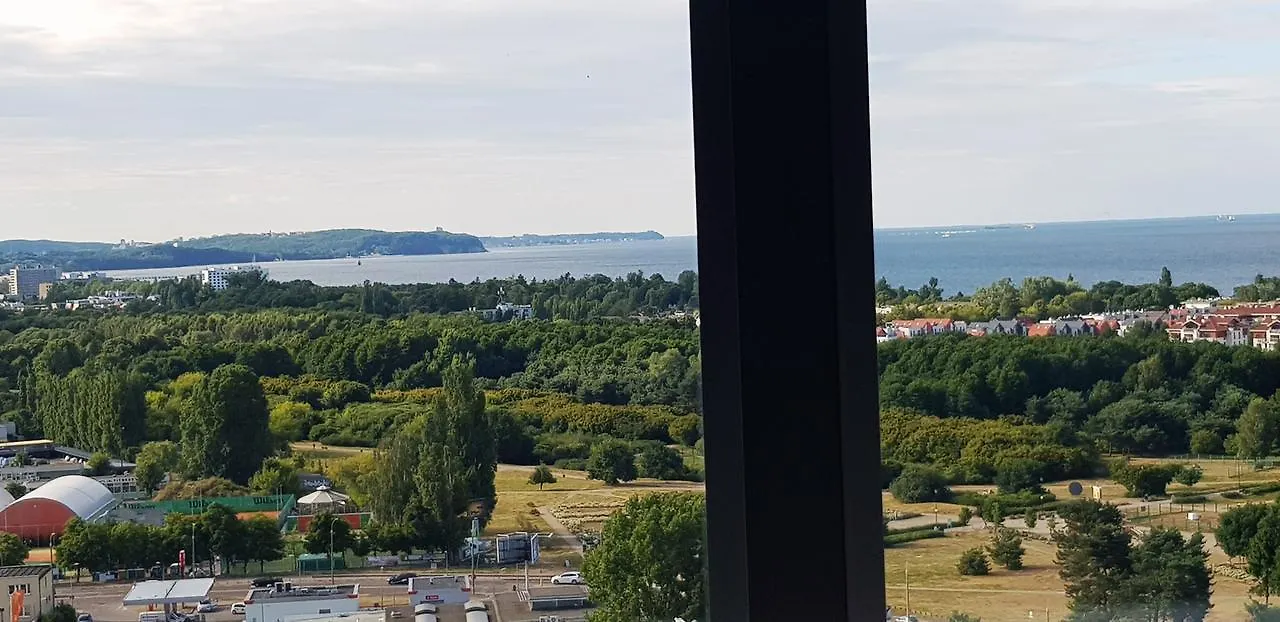 格但斯克16Th Floor View On The Sea And City. 15 Minutes Walk To The Beach.公寓 格但斯克