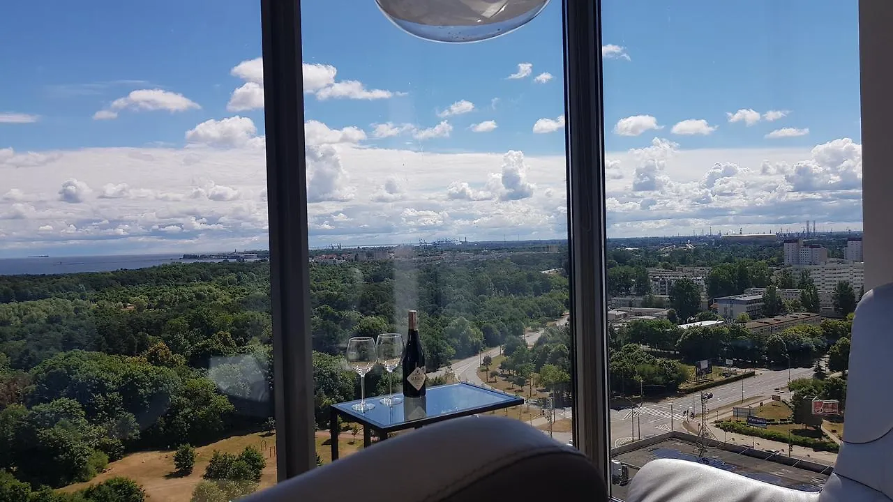 格但斯克16Th Floor View On The Sea And City. 15 Minutes Walk To The Beach.公寓 0*, 格但斯克 波兰