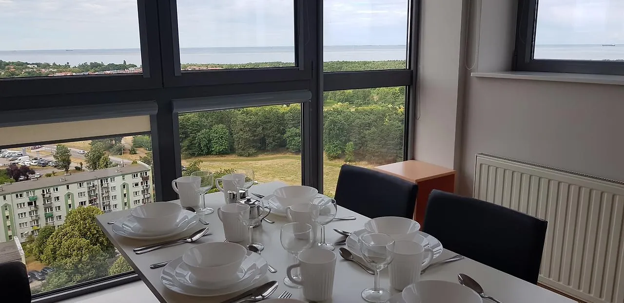 格但斯克16Th Floor View On The Sea And City. 15 Minutes Walk To The Beach.公寓 0*, 格但斯克 波兰