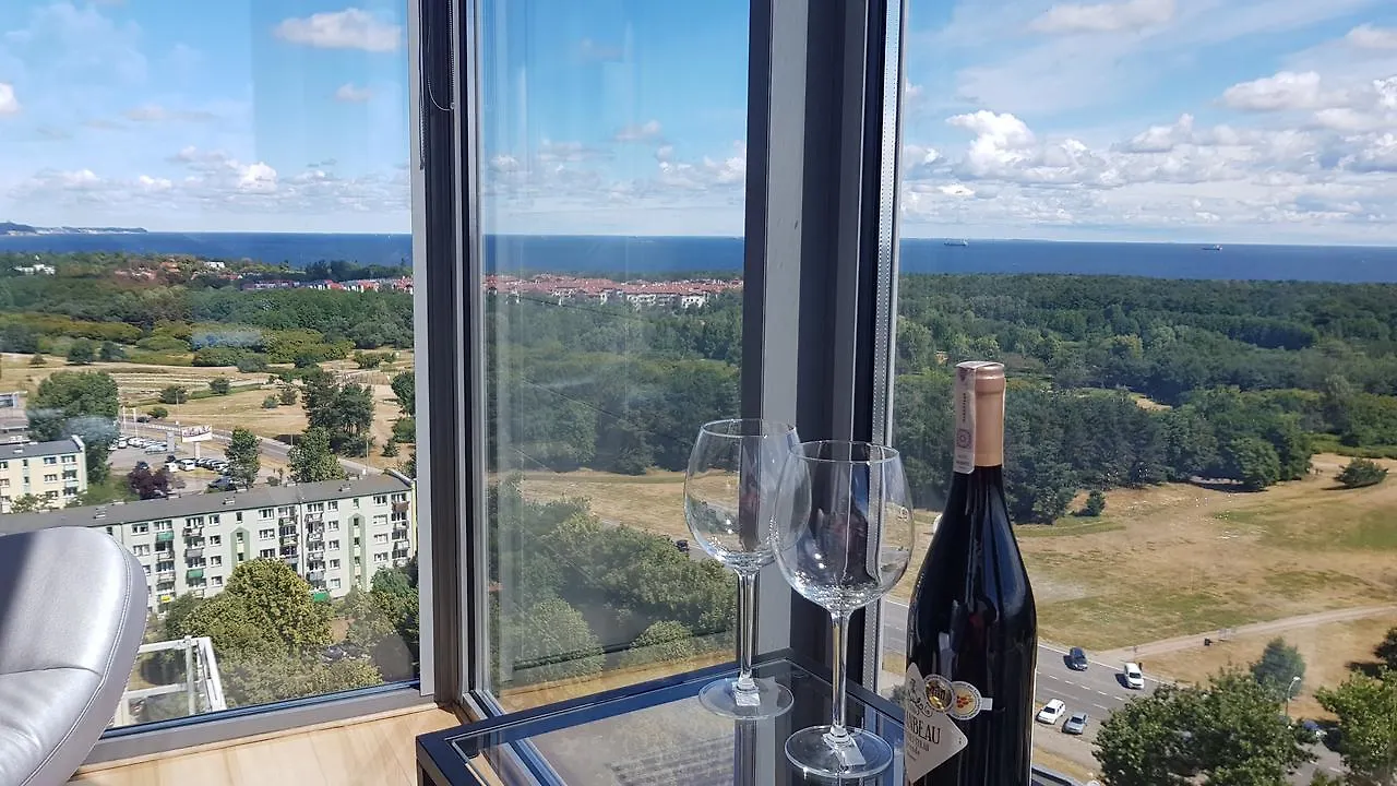 格但斯克16Th Floor View On The Sea And City. 15 Minutes Walk To The Beach.公寓 0*, 格但斯克 波兰